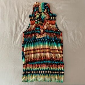 American City Wear Multicolor Patterned Top